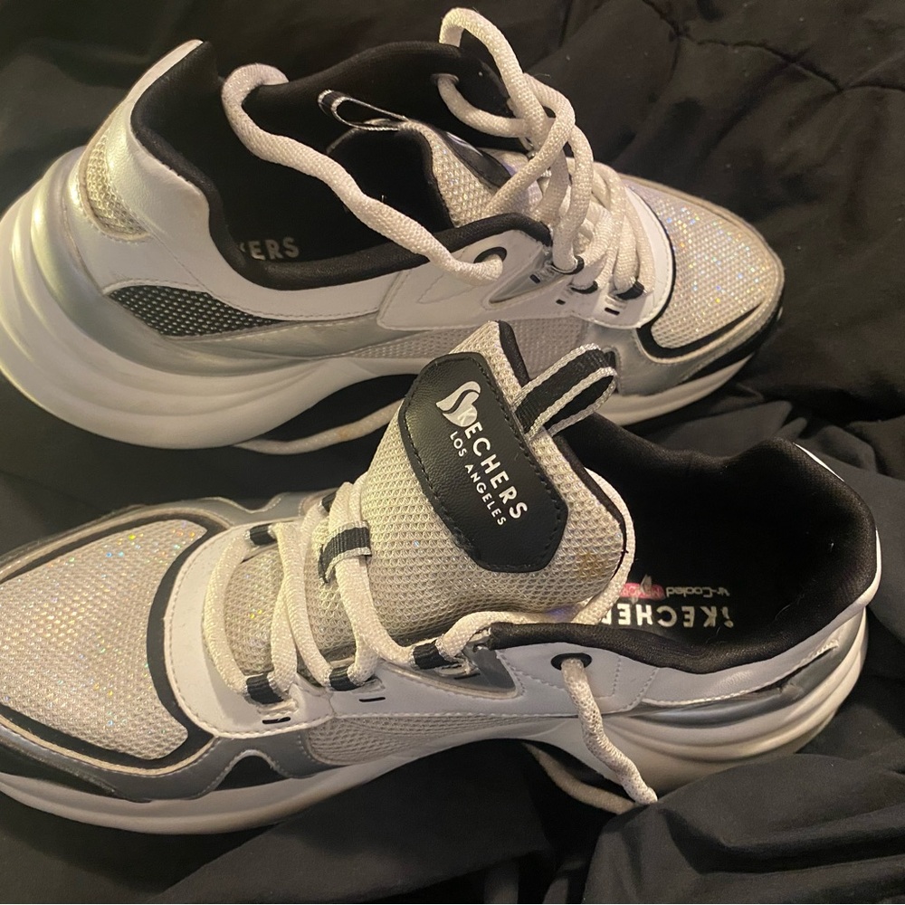 Skechers Black and Gray Sneakers